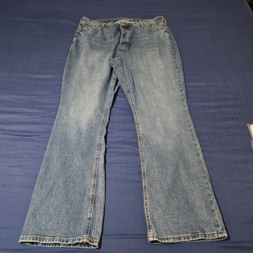 Old Navy‎ Jeans Womens 20 Blue Light Wash Extra High Rise Kicker Bootcut Stretch